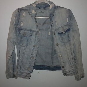Ripped denim jacket